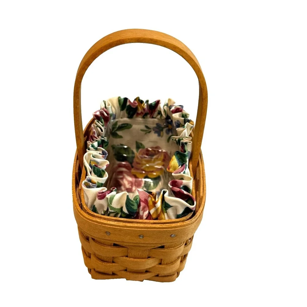 1995 Longaberger Hoizon of Hope Basket w/Liner & Protector 5.75